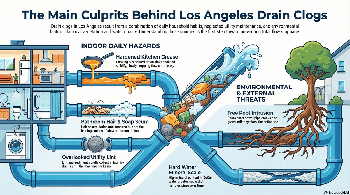 Drain Cleaning infographics by John's Plumbing & Drain Services Drain Cleaning infographics by John's Plumbing & Drain Services