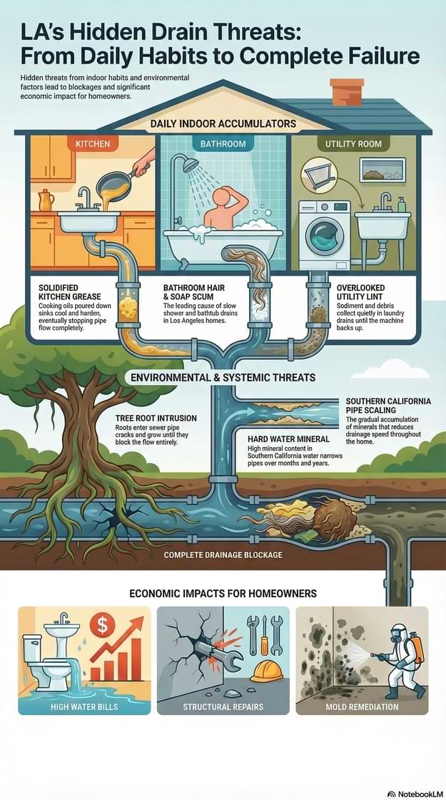 Infographics of LA hidden drain threats