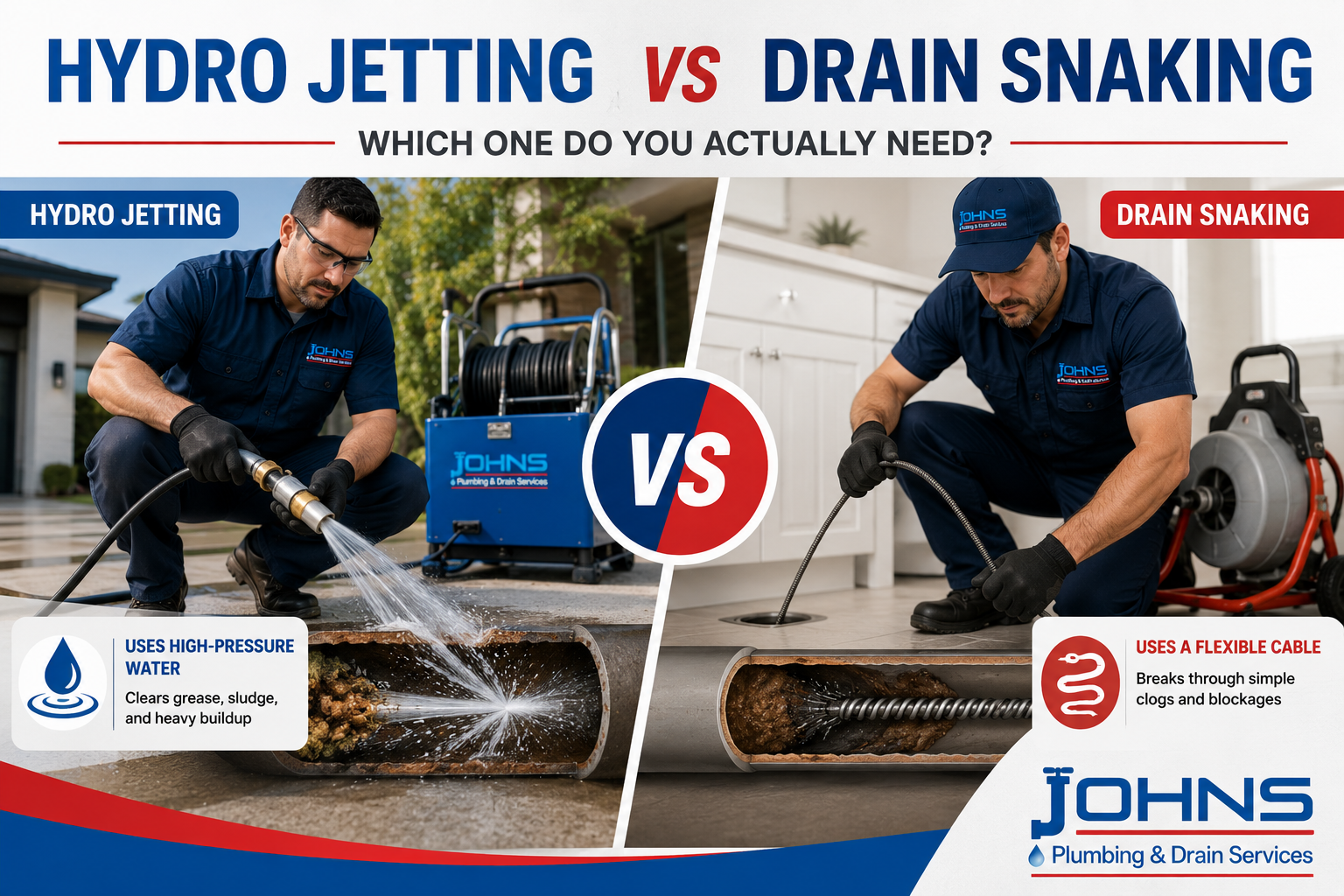 hydro jetting vs drain snaking LA Our Team