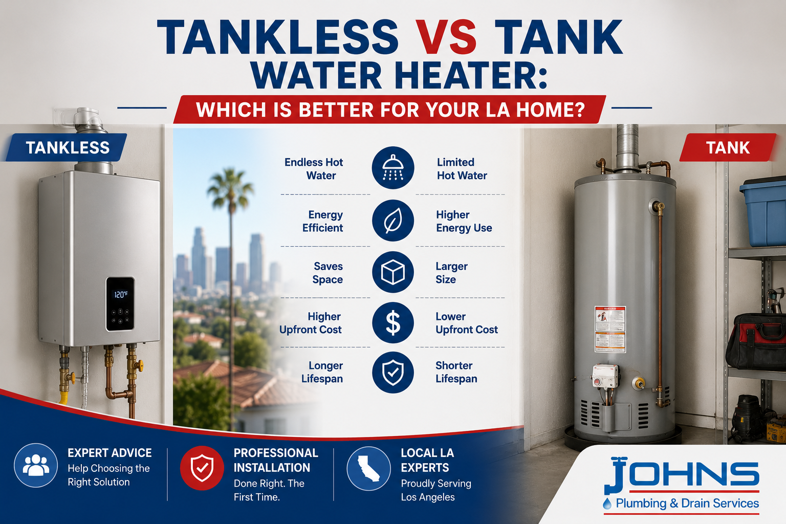 tankless vs tank water heater los angeles Our Team